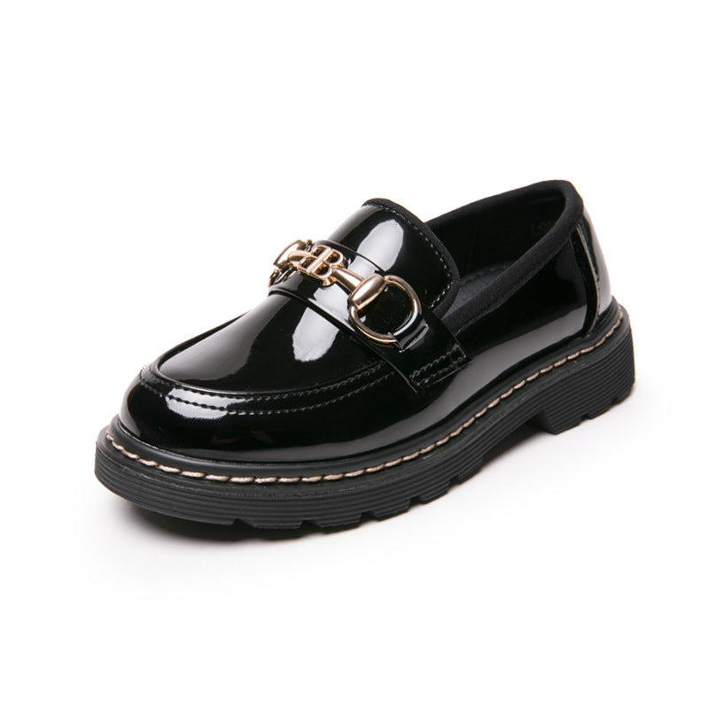 New Korean Black British Style Casual Shoes - O Retalho