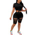 Conjunto Esportivo Casual Fashion com Detalhes Desfiados para Mulheres - O Retalho