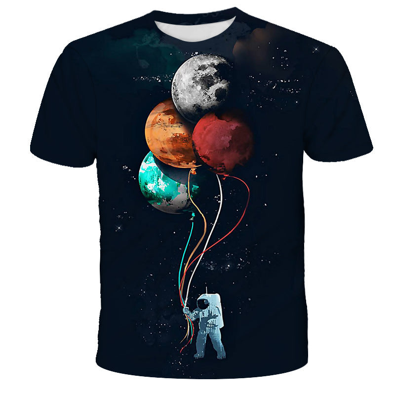 Camiseta astronauta com estampa digital - O Retalho