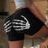 Moda estampada Slim Shorts Para Mulheres - O Retalho