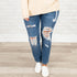 Women's Summer Plus Size Worn Fashion Jeans Women - O Retalho