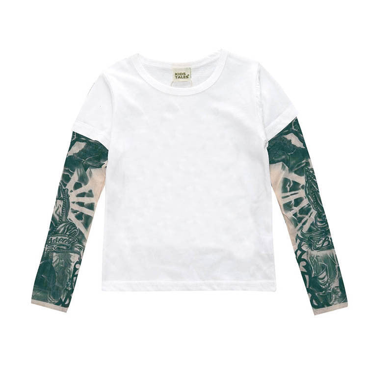Camiseta de menino com desenho de tatuagem - O Retalho