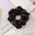 Satin Cloth Large Intestine Circle Hair Tie Set Solid Color - O Retalho