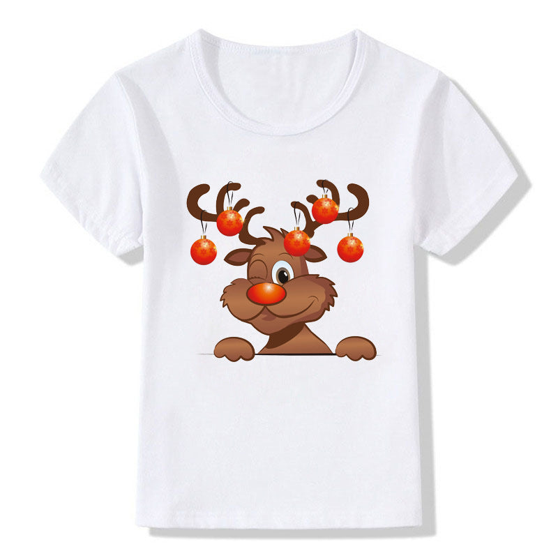 Camiseta infantil fofa de Natal - O Retalho