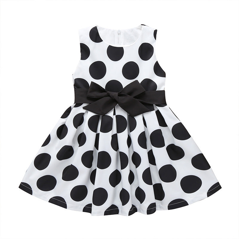 Vestidos para meninas com bolinhas e laço - O Retalho