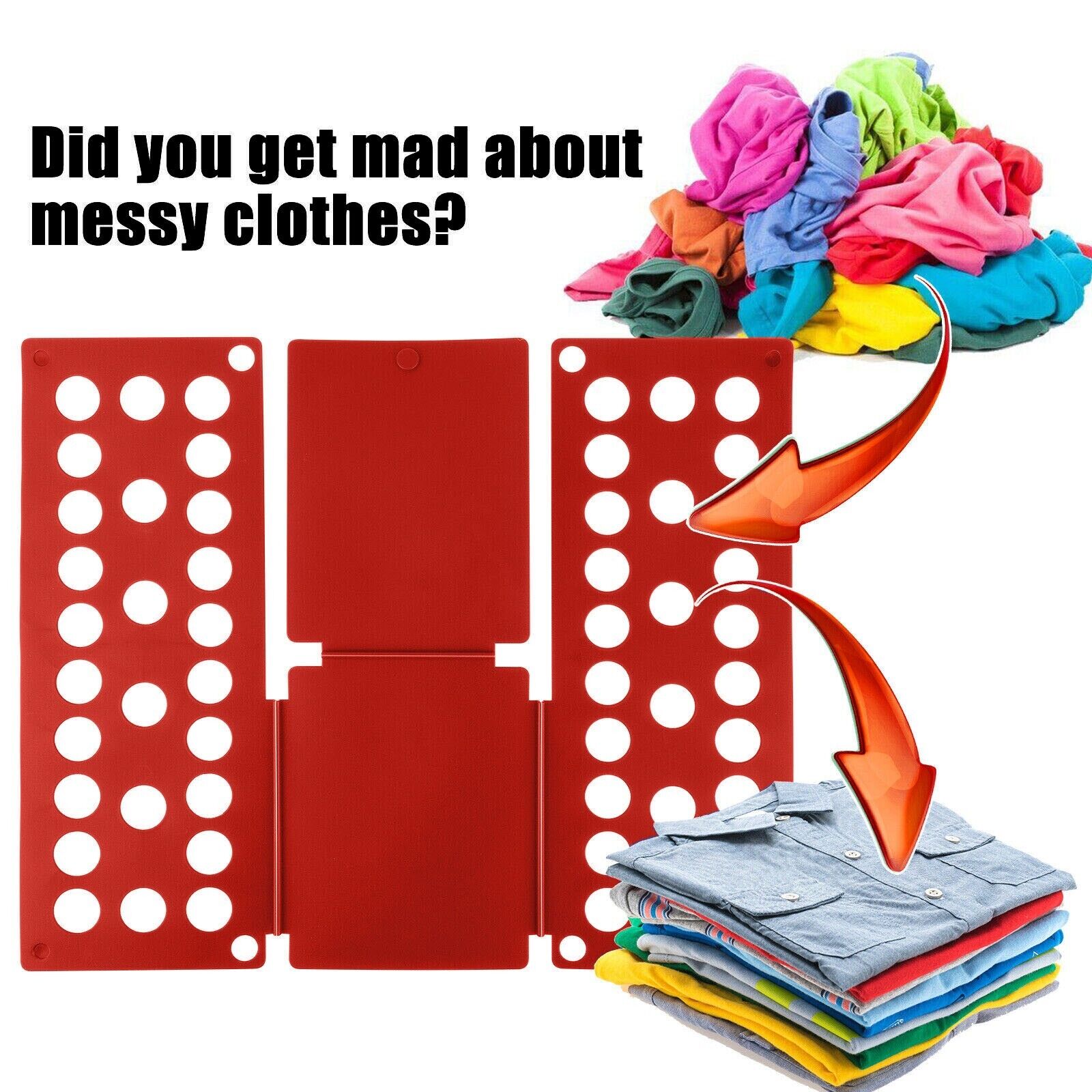 Clothes Folder Kids Folding Board Laundry Organizer T-Shirt Fast Fold Children - O Retalho