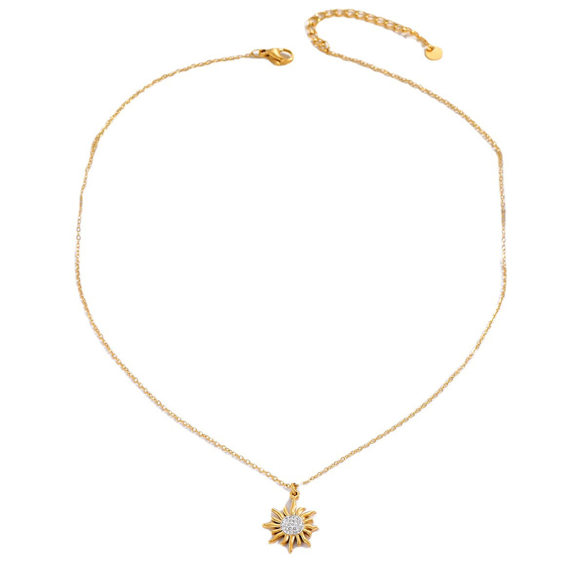 Colar SUNFLOWER Dourado Para Mulheres - O Retalho