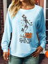 Blusa de Manga Longa com Gola Redonda - O Retalho