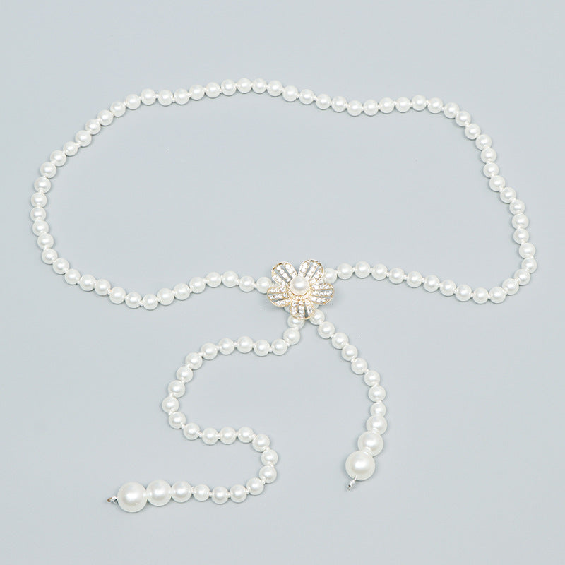 Pearl Waist Chain Female Ornament Belt - O Retalho