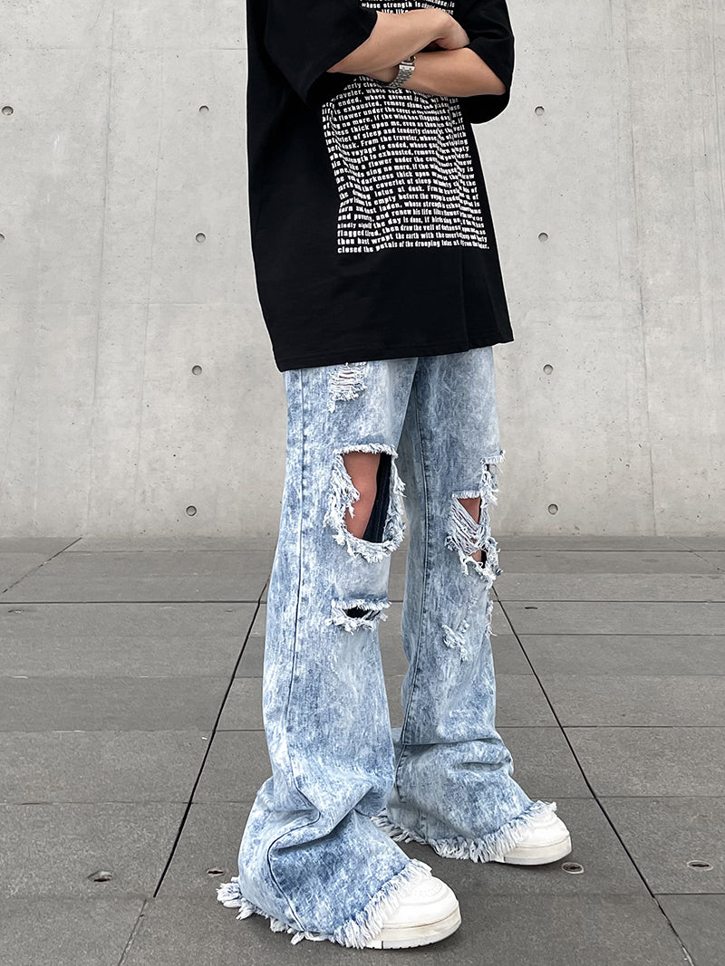 Jeans Azul rasgados - O Retalho