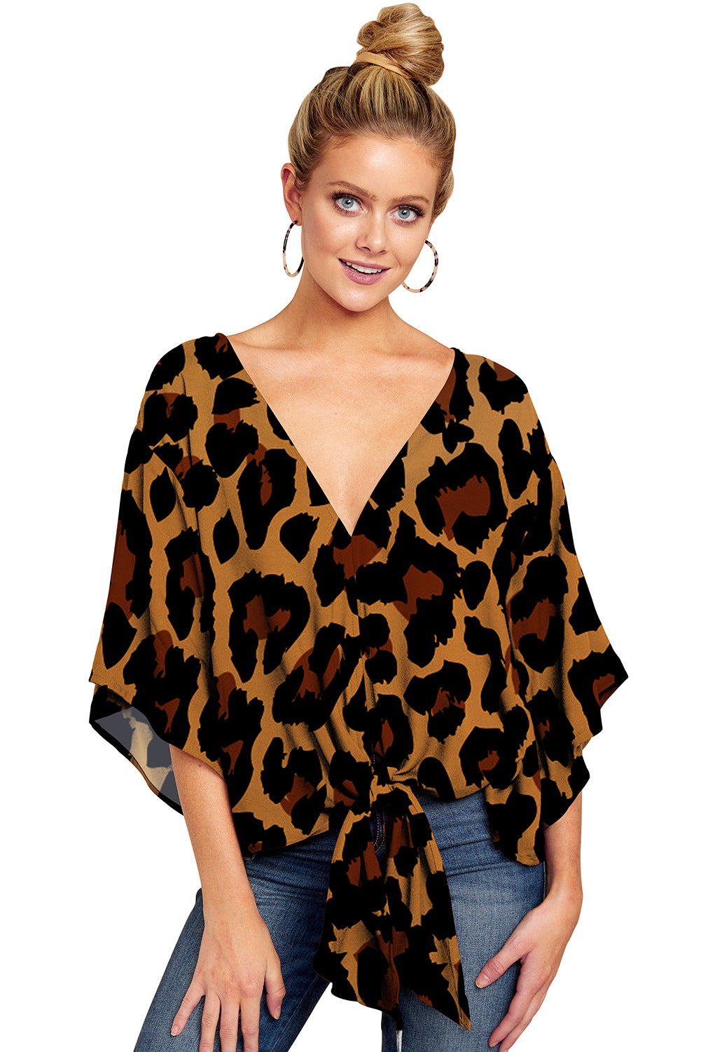 Blusa com decote em v - O Retalho