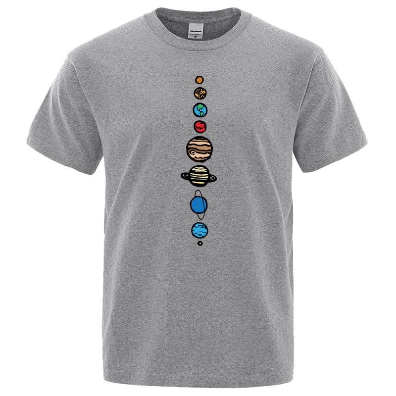 Camiseta Manga curta masculina estampada de gola redonda - O Retalho