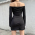 Vestido Preto com Mangas longas - O Retalho