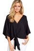 Blusa com decote em v - O Retalho