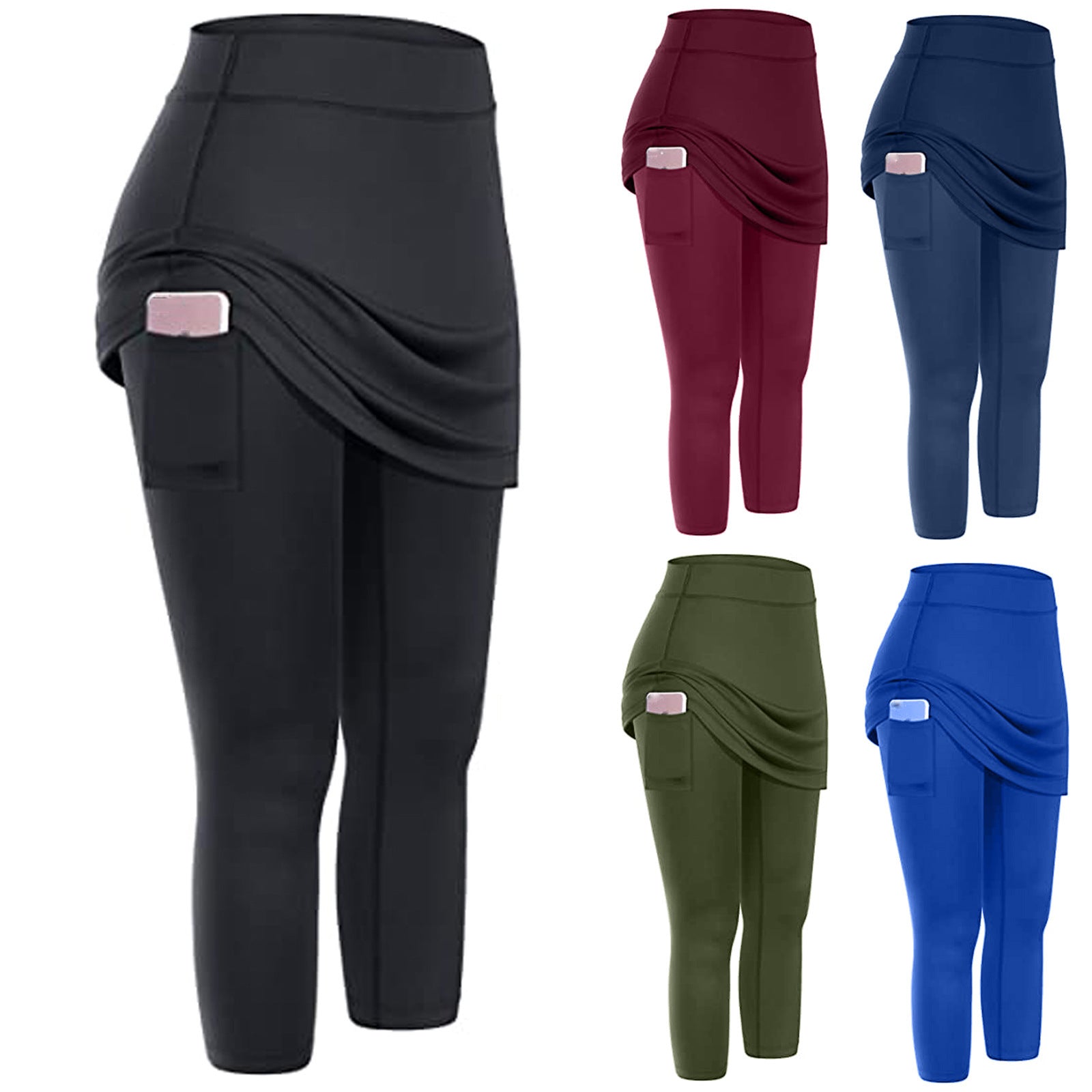 Calças Leggings para Mulheres com Bolsos - Roupas de Yoga e Fitness - O Retalho