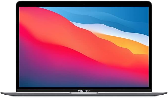 MacBook Air -Apple notebook : (de 13 polegadas, Processador M1 da Apple com CPU 8‑core e GPU 7‑core, 8 GB RAM, 256 GB) - Prateado - O Retalho