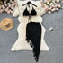 Women's Fashion Skirt Knitted Two-piece