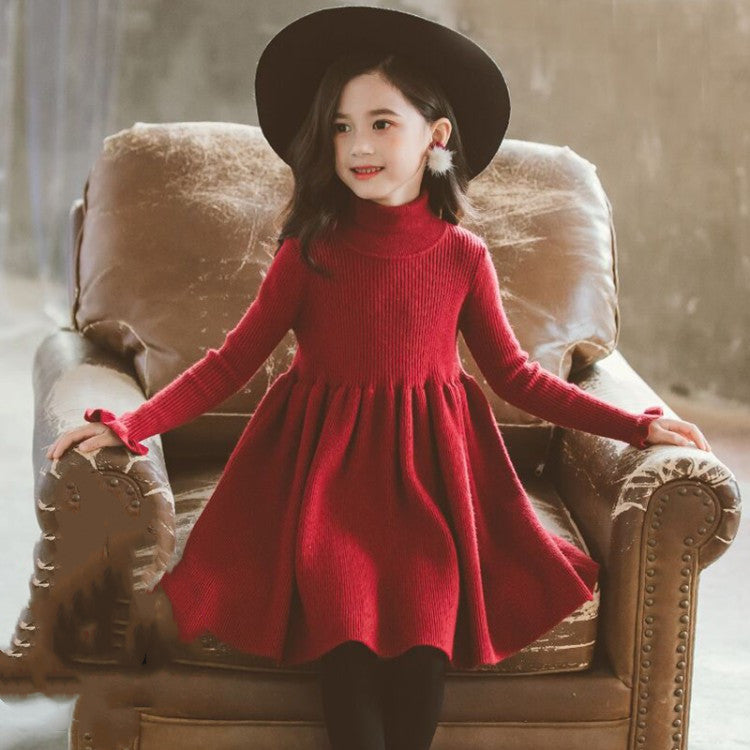 Vestidos de menina em tricô infantil - O Retalho