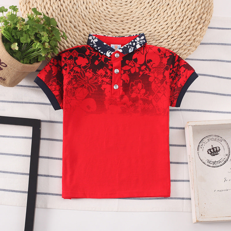 Camiseta infantil para meninos de mangas curtas - O Retalho