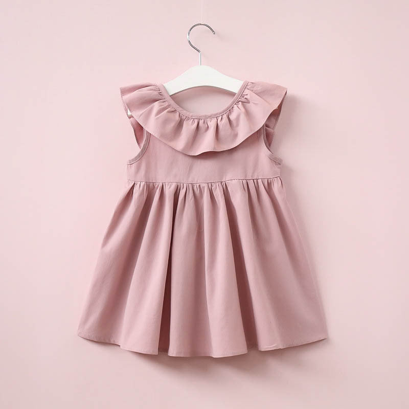 Vestido infantil sem mangas de peça única - O Retalho