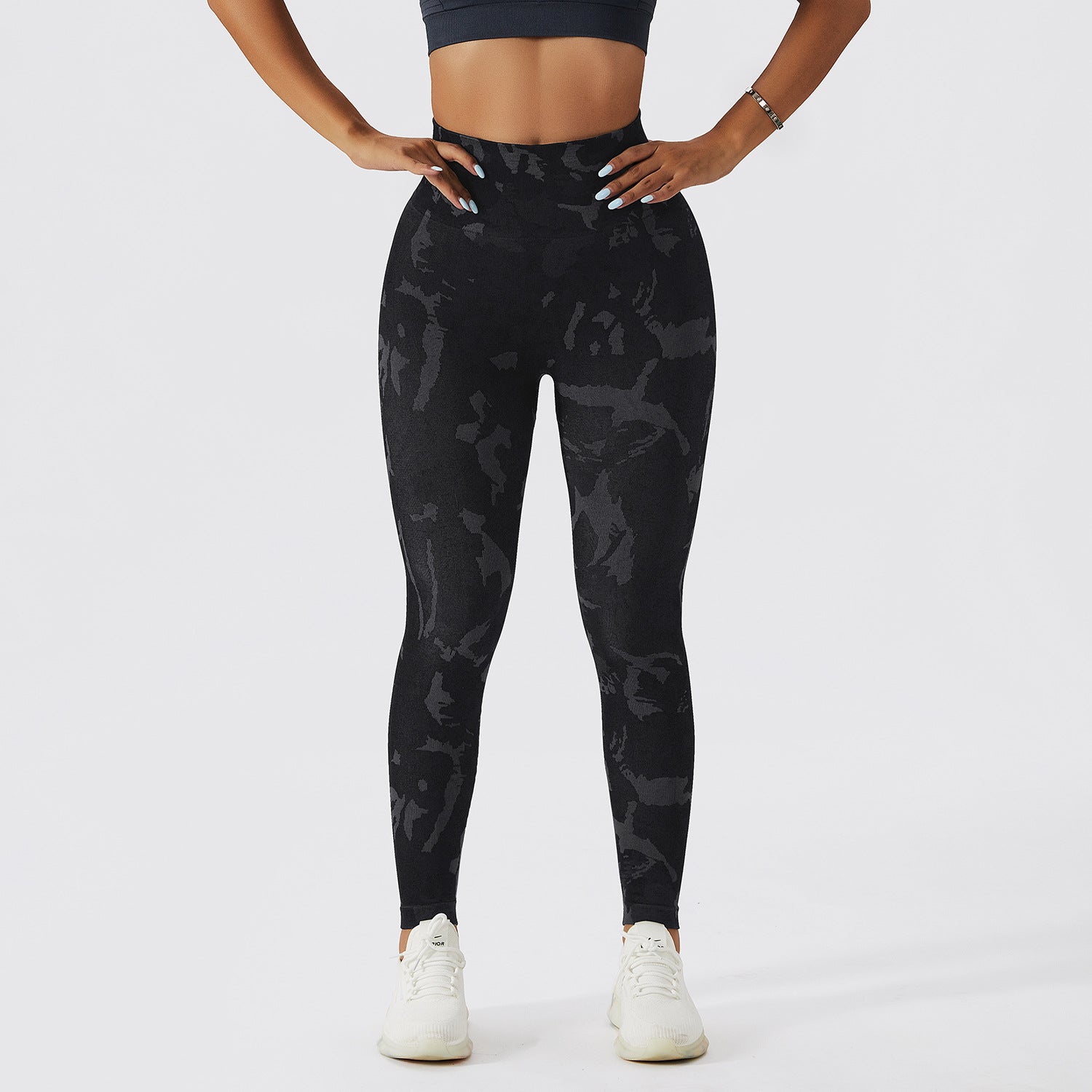Calça de Fitness Camuflada com Rápida Secagem para Mulheres em Movimento - O Retalho