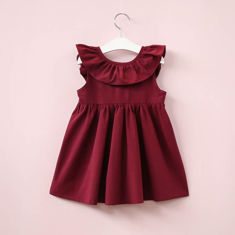 Vestido infantil sem mangas de peça única - O Retalho