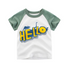 camiseta infantis de algodão e mangas curtas - O Retalho