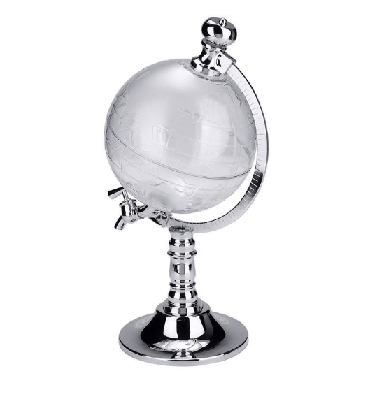 Dispensador de Bebidas em Forma de Globo - Elegância e Praticidade - O Retalho