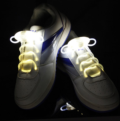 Led Sport Shoe Laces Glow Shoe Strings Round Flash Light Shoelaces - O Retalho