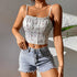 Crop top com alças com babados - O Retalho