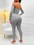 Women's Fall Winter Fashion Long Sleeve Off-shoulder Slim Fit Suit
