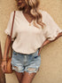 Blusa de manga curta solta - O Retalho