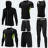 Conjunto de Roupas Esportivas para Corrida Masculina - 7 Peças para Corrida, Basquete e Academia - O Retalho
