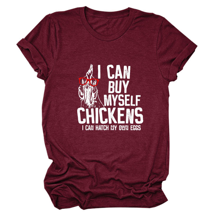 Printed Loose Short-sleeved T-shirt - O Retalho