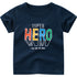 Camiseta infantil com estampa de letras - O Retalho