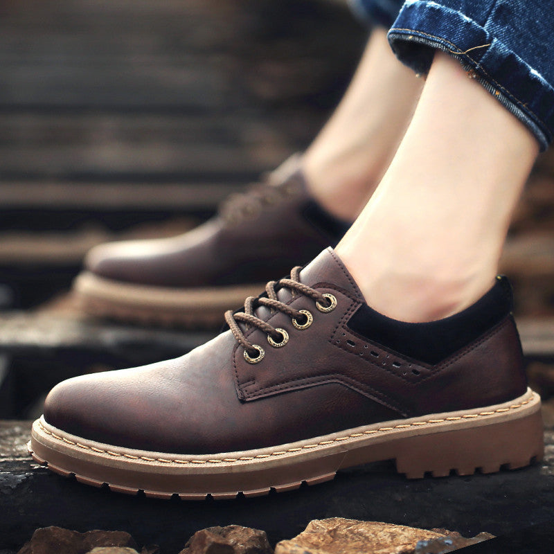 sapatos de couro para homens adequados para trabalho e lazer - O Retalho