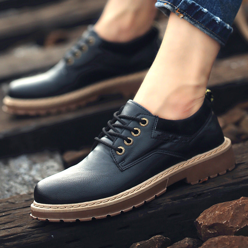 sapatos de couro para homens adequados para trabalho e lazer - O Retalho