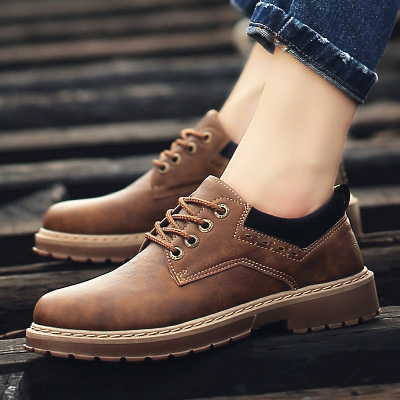 sapatos de couro para homens adequados para trabalho e lazer - O Retalho