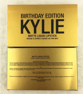 KYLIE6 color lip gloss set, 6 Kelly gold, 6 silver, red 6 lip gloss lipstick - O Retalho
