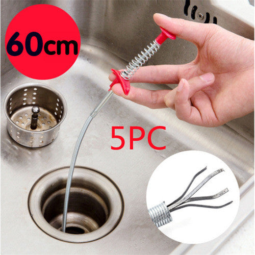 Desentupidor de Tubos Manual com Quatro Garras