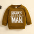 Brown Coat Newborn Baby Girl Alphabet Top - O Retalho