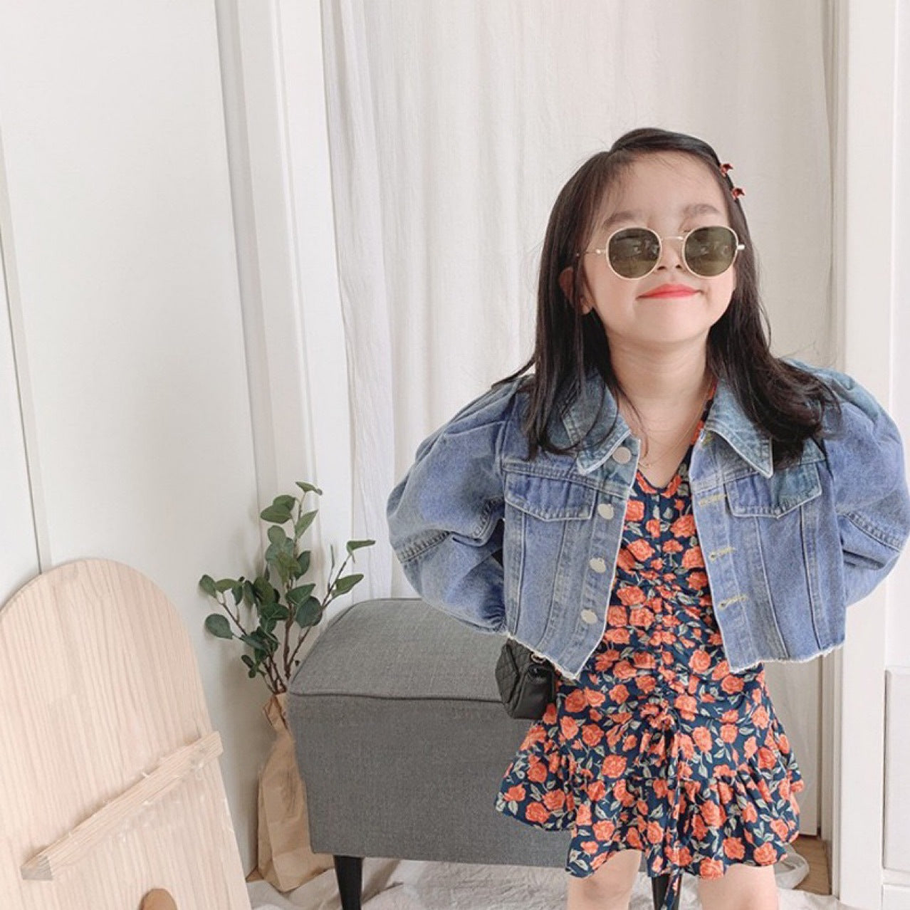 Korean New Girls' Fashion Sweet Denim Clothes - O Retalho