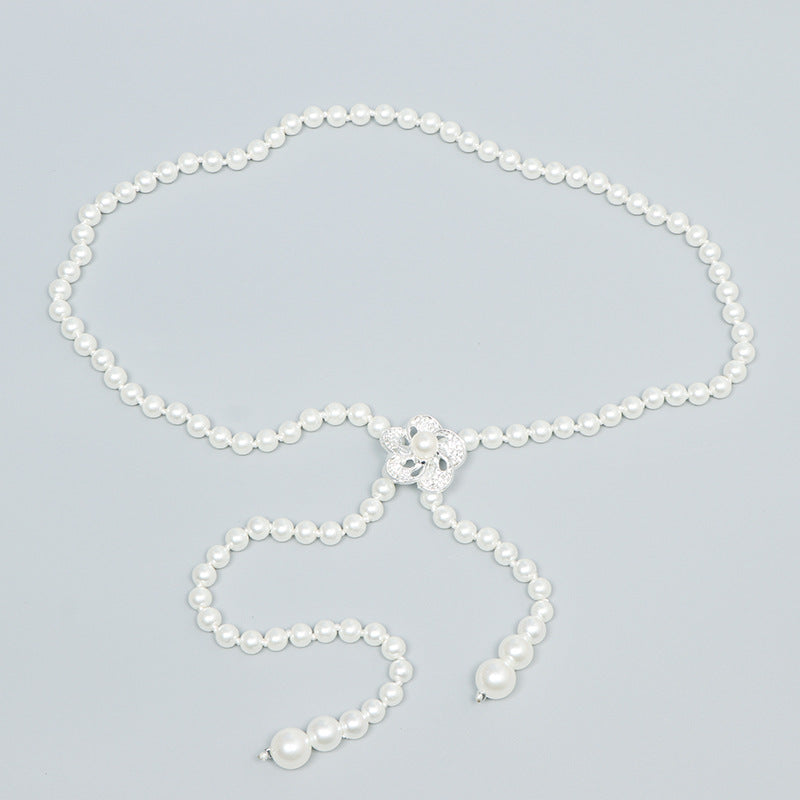 Pearl Waist Chain Female Ornament Belt - O Retalho