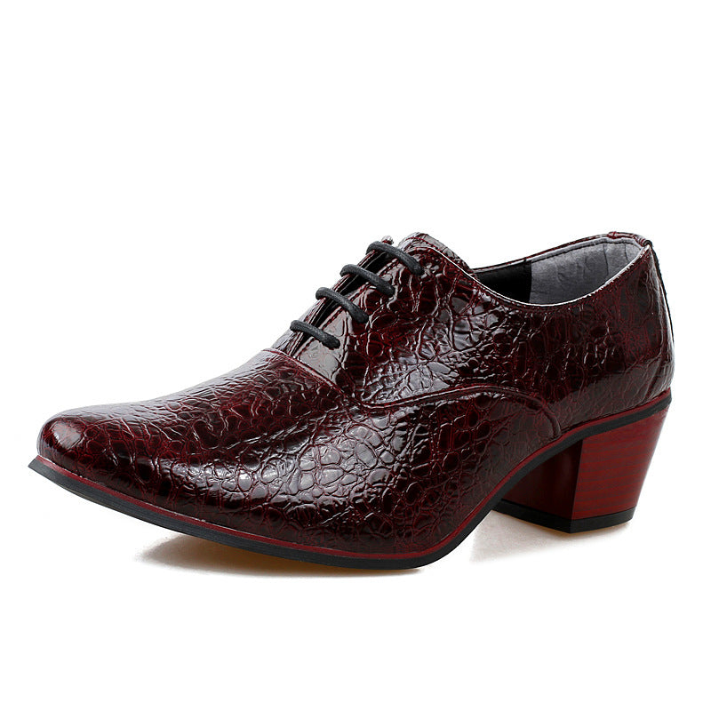 British Fashion Shoe Men Have Raised Pointy Tips - O Retalho