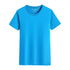 Cotton Blank With No Printed Patterns Round Neck Short T-shirt - O Retalho