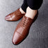 Sapatos de couro casuais de moda simples e tendência para homens - O Retalho