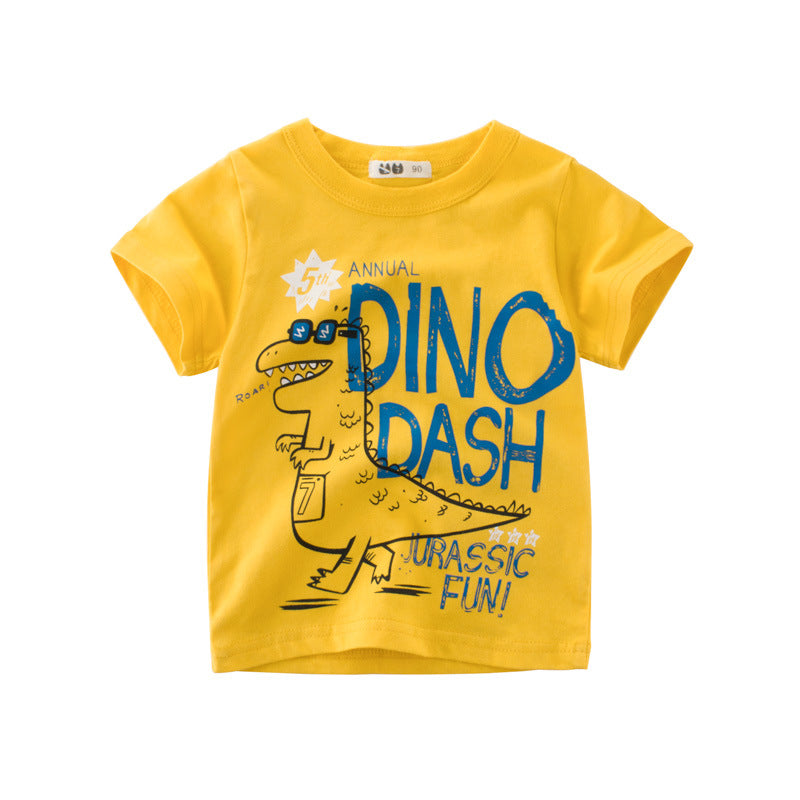 Camiseta de manga curta para bebê no verão - O Retalho