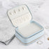 Simple Zipper Leather Jewelry Box Storage - O Retalho