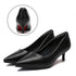 Sapatos de Trabalho de Couro Feminino Preto - O Retalho