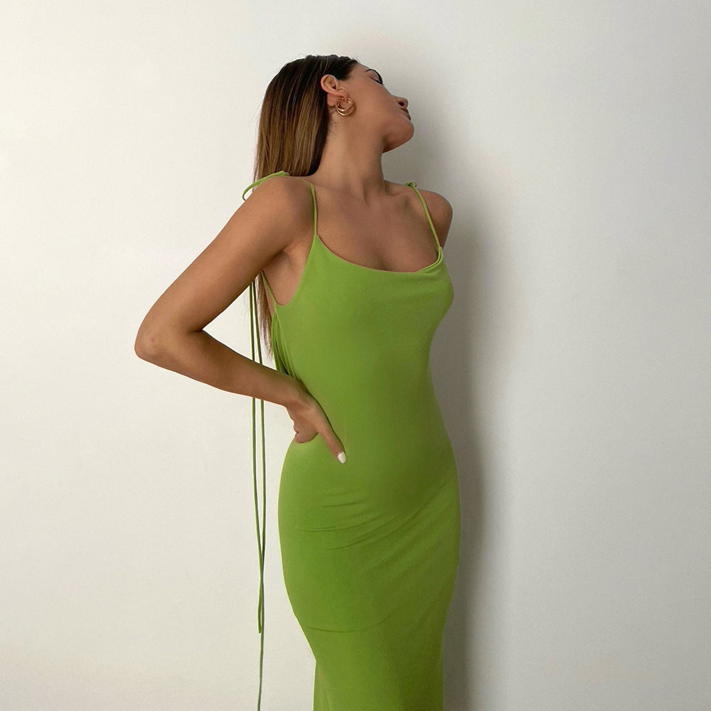 vestido com as costas abertas longo - O Retalho